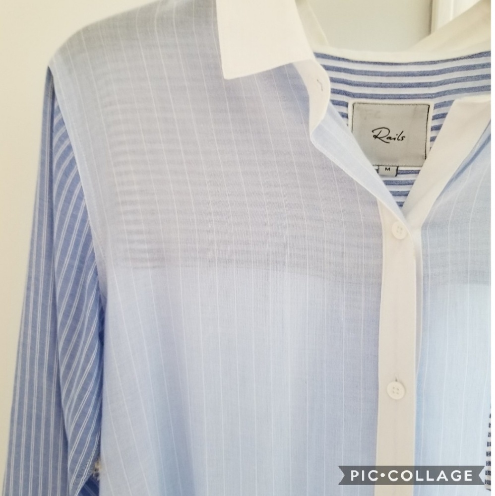 Rails blouse sheer size medium